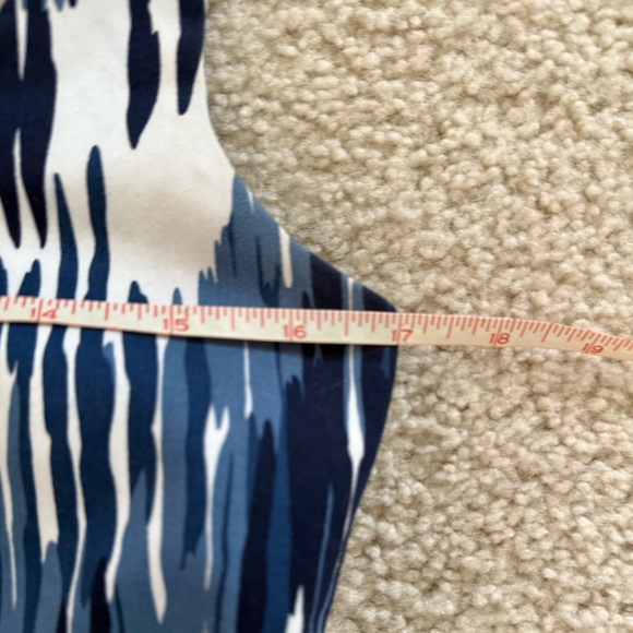 Calvin Klein Navy and White Midi Dress size 6 - Picture 4 of 8